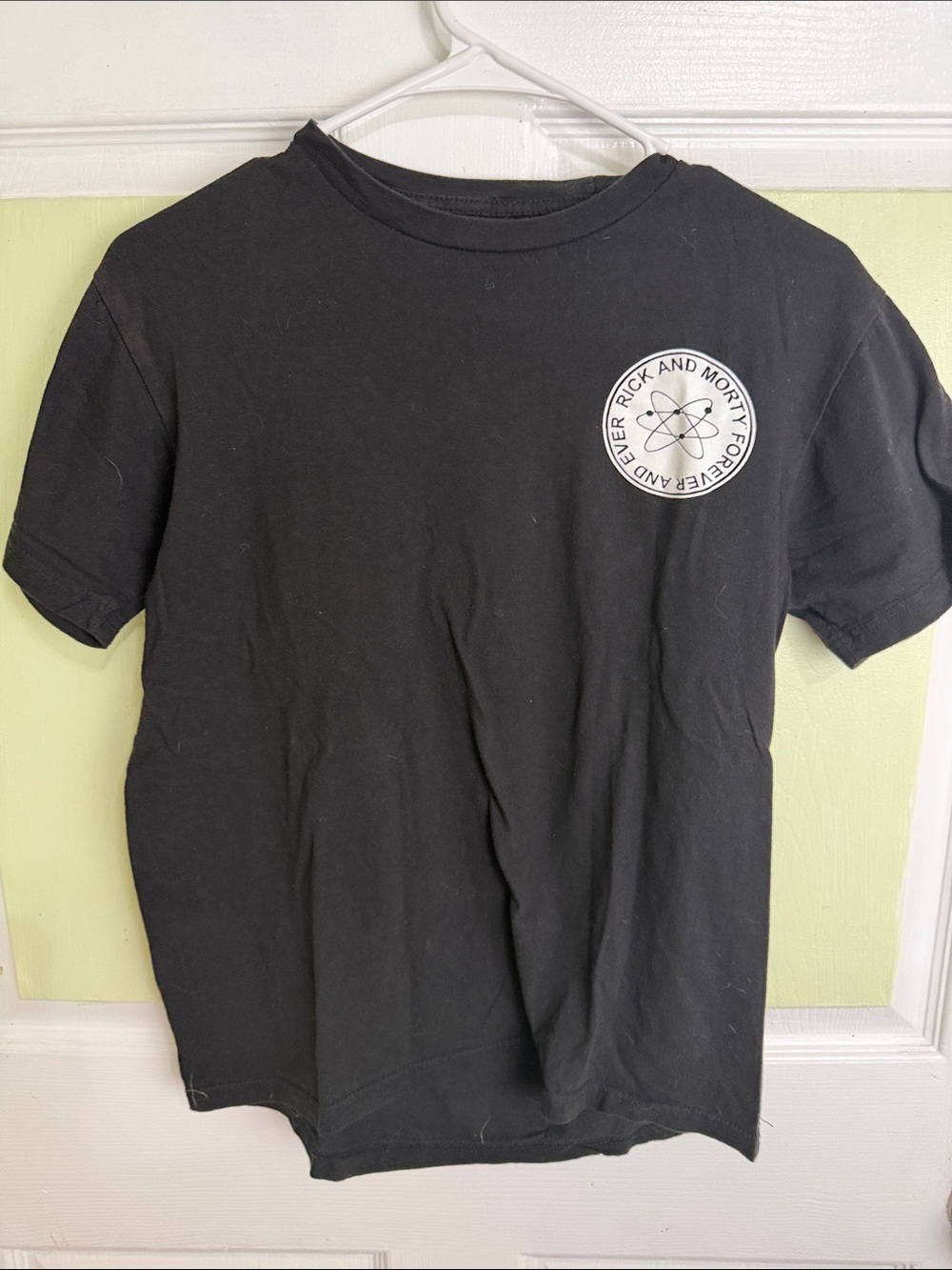 (2359) Rick & Morty Black Short Sleeve Graphic Tee, Size: Small